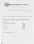 Minutes of the thirteenth meeting of the Revenue and Finance Committee by Montana. Constitutional Convention (1971-1972). Revenue and Finance Committee