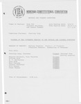 Minutes of the fifteenth meeting of the Revenue and Finance Committee by Montana. Constitutional Convention (1971-1972). Revenue and Finance Committee