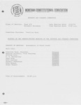 Minutes of the twenty-second meeting of the Revenue and Finance Committee by Montana. Constitutional Convention (1971-1972). Revenue and Finance Committee