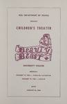 Beauty and the Beast, 1964 by Montana State University (Missoula, Mont.). Montana Masquers (Theater group)