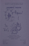 Rapunzel; The Witch, 1966 by University of Montana (Missoula, Mont.: 1965-1994). Montana Masquers (Theater group)