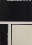 Montana Business Quarterly, Winter/Spring 1969 by University of Montana (Missoula, Mont.: 1965-1994). Bureau of Business and Economic Research