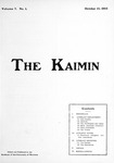 The Kaimin, October 15, 1903 by Students of the University of Montana