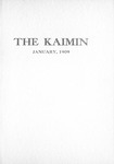 The Kaimin, January 1909