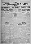 The Montana Kaimin, October 29, 1926 by Associated Students of the University of Montana