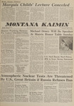 Montana Kaimin, April 11, 1962