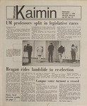 Montana Kaimin, November 7, 1984 by Associated Students of the University of Montana