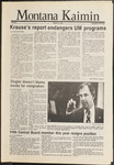 Montana Kaimin, October 9, 1986 by Associated Students of the University of Montana