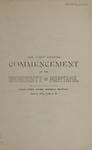 University of Montana Commencement Program, 1898