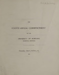 University of Montana Commencement Program, 1901