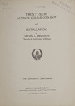 University of Montana Commencement Program, 1923