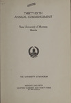 University of Montana Commencement Program, 1933