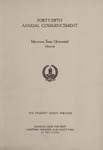 University of Montana Commencement Program, 1942