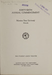 University of Montana Commencement Program, 1943