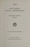 University of Montana Commencement Program, 1965