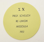 Sigma Chi Professor Scheuch Reunion Card by University of Montana--Missoula.