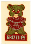 RG94-075: Grizzlies Mascot Decal by University of Montana--Missoula.