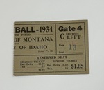 RG094-145: University of Montana vs University of Idaho Football Ticket Stub