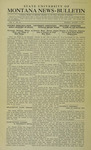 State University of Montana News-Bulletin, August 1918 by State University of Montana (Missoula, Mont.)