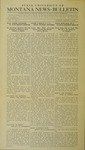 State University of Montana News-Bulletin, January 1919 by State University of Montana (Missoula, Mont.)