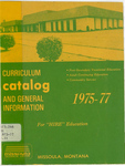 Missoula VoTech Course Catalog, 1975-1977