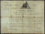 French pension, signed by Napoleon Bonaparte
