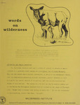 Words on Wilderness, 1975 by University of Montana (Missoula, Mont. : 1965-1994). Wilderness Institute and University of Montana (Missoula, Mont. : 1965-1994). Wilderness Studies and Information Center