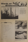 Words on Wilderness, July 1983 by University of Montana (Missoula, Mont. : 1965-1994). Wilderness Institute and University of Montana (Missoula, Mont. : 1965-1994). Wilderness Studies and Information Center