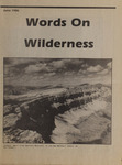 Words on Wilderness, June 1986