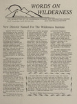 Words on Wilderness, February 1989 by University of Montana (Missoula, Mont. : 1965-1994). Wilderness Institute and University of Montana (Missoula, Mont. : 1965-1994). Wilderness Studies and Information Center