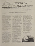 Words on Wilderness, March 1990